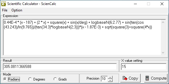 Click to view Scientific Calculator - ScienCalc 1.3.7 screenshot