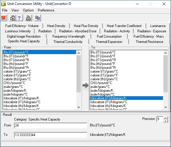 Click to view Unit Conversion Utility-UnitConvertor-D 2.7.21 screenshot